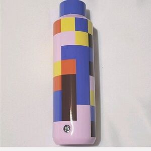 EUC Starbucks Abstract Stainless Steel 20 oz ColorBlock Water Bottew